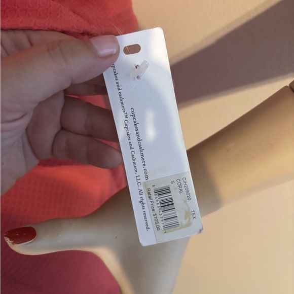 NWT Cupcakes & Cashmere One Shoulder Ruffled Dress - Picture 6 of 7